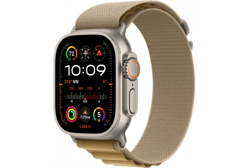 Apple Watch Ultra 2 GPS Cellular, 49 мм, корпус из бежевого титана, ремешок Alpine цвета 