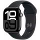 Apple Watch Series 10, 42 мм, корпус из алюминия цвета чёрный глянец, спортивный ремешок черного цвета S/M