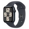 Apple Watch SE 2024, 44 мм, корпус из алюминия цвета полуночный Black, спортивный ремешок цвета полуночный Black M/L