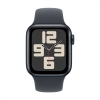 Apple Watch SE 2024, 40 мм, корпус из алюминия цвета полуночный Black, спортивный ремешок цвета полуночный Black S/M