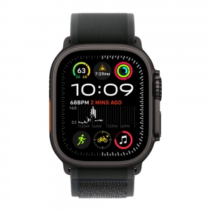 Apple Watch Ultra 2 GPS Cellular, 49 мм, корпус из черного титана, ремешок Trail черного цвета, размер S/M