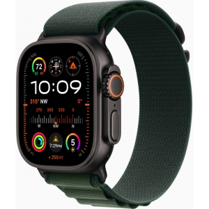 Apple Watch Ultra 2 GPS Cellular, 49 мм, корпус из черного титана, ремешок Alpine зеленого цвета, размер S