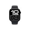 Apple Watch Series 10, 46 мм, корпус из алюминия цвета чёрный глянец, спортивный ремешок черного цвета M/L