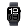 Apple Watch Series 10, 46 мм, корпус из алюминия цвета Black глянец, спортивный браслет темно-синего цвета